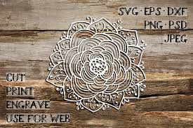 Download Svg Mandala Design Hand Drawn Paper Cut Template Printable File Dxf Eps Png Jpg Clip Art Art Collectibles Womenintech Fi