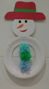 Schneemann Aus Pappteller Mit Pompons Aus Bastelwolle Zusammen Mit Meinem 3 Jahrigen Gebastelt Basteln Weihnachten Weihnachtsbasteln Basteln