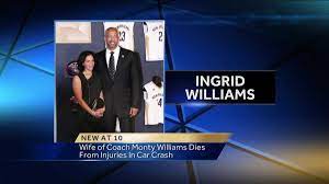 Monty williams' wife, ingrid williams, passed away in 2016 at the age of 44 after a car accident in oklahoma. Police Driver Who Caused Deadly Crash Involving Ingrid Williams Was Going 92 Mph Before Impact