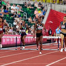 In rio 2016, muhammad became the first woman in american history to win the 400m hurdles at the olympics. Sydney Mclaughlin Sets New World Record The New York Times