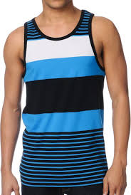 Black And White Striped Tank Top Mens Empyre Latitude Blue White Black Stripe Tank Top Zumiez Mens Sleeveless Shirts Black Striped Tank Top Striped Tank Top
