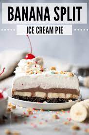 Banana Split Ice Cream Pie No Bake Kroll S Korner Recipe Banana Split Ice Cream Banana Dessert Ice Cream Cake Recipe