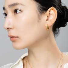 ピアス crescent hoop pierce