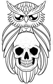 Classy owl tattoo designs intermingles an owl with ornamented eyes and in other incidences a clock. 20 Owl Skull Tattoos Designs
