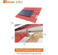 Solar Pitched Tile Roof Stainless Hook Mounting System with Full Solar  System