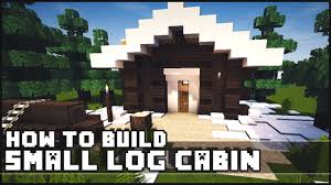 Small cozy winter house with a basic interior. Minecraft How To Build Simple Small Log Cabin Youtube