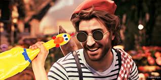 Gustave after he found the Expedition 69 Journal...