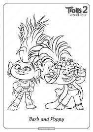 This image does not follow our content guidelines. Printable Trolls 2 Barb And Poppy Pdf Coloring Page Poppy Coloring Page Detailed Coloring Pages Dragon Coloring Page