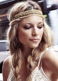 Headbands Coiffure De Mariee Hippy Chic Mariagenature Boho Frisuren Hippie Frisur Haarband Frisur