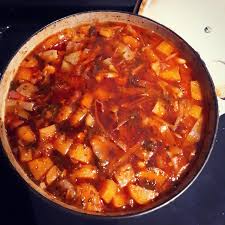 If your plan is the latter, reheat the mashed potatoes so you can spread them easily across the top of the casserole before baking. Slow Cooked Pork Belly And Cabbage Stew Steaming Chai