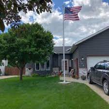 A great thing to look for before you set up is to measure out or eyeball your yard to see if you have any. Gallery Of Flag Installations Repairs Nd Flagpole Guy