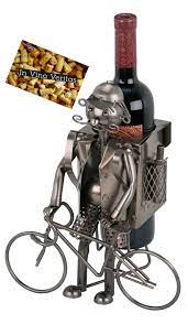 Die weinflasche ist nicht im lieferumfang enthalten. Brubaker Flaschenhalter Fahrradfahrer Metall Skulptur Geschenk Mit Geschenkkarte Weinflaschenhalter Dekoration Haus Garten Brubaker Online Shop Europe