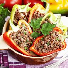 Recette Poivrons Farcis Au Boeuf Recette Poivrons Farcis Poivrons Farcis Boeuf Recette Poivron Farci