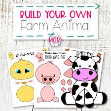Build A Farm Animal Craft Bundle For Kids Simple Mom Project