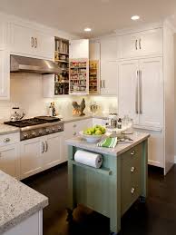 an island work in a small kitchen