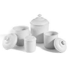Product title white ceramic marble kitchen canisters set food stor. Mikasa Italian Countryside 4 Pc Kitchen Canister Set