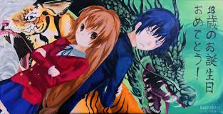 Toradora Acrylic Painting My Drawings Painting Drawings