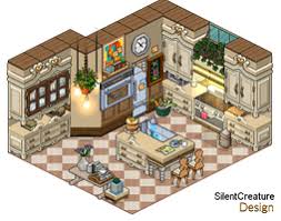 Luxe Kitchen By Lasilentcreature Habblet Arte Isometrica Habbo