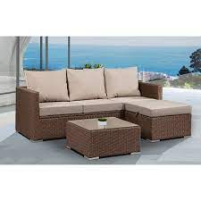 Dovecote Evan Patio Sectional With Cushions Patio Sectional Outdoor Sofa Sets Patio Furniture Covers