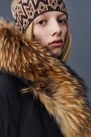 Kay, Down coat with natural fur Signature Mackage Collar for ladies