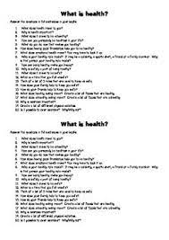 Your health is more important than anything else. Health General Questions Introduce Health And Gain Prior Knowledge Teaching Student Centered Learning Teacher Assistant