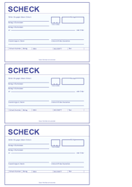 Scheckformular zum ausdrucken kostenlos / hier zeige ich wie man mit excel ganz einfach einen stundenplan oder tagesplan erstellen kann. Scheck Scheckheft Pdf Vorlage Zum Ausdrucken