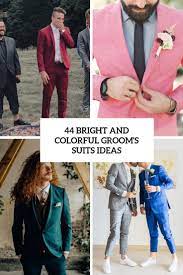 Brown plaid man suit check wedding suit tailor suit blazer tweed groom tuxedos. 44 Bright And Colorful Groom S Suits Ideas Weddingomania