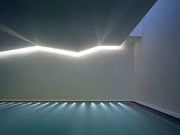 Use Cove Lighting To Show Off Unique Angles In Your Architecture Lightingdesign Interior Lighting Swimming Pool Lights Lighting Design