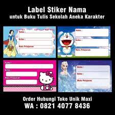 Label (sticker) nama waterproof my little pony. Jual Hot Sale Label Stiker Nama Untuk Buku Tulis Pelajaran Sekolah Aneka Jakarta Barat Gyarachman17 Tokopedia