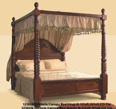 Modern meets medieval influences with this striking canopy bed—the perfect addition to any bedroom, no matter your style. Angsts Peaks Anger