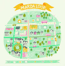 you are here calgary illustrators map their city maps illustration design illustrated map map