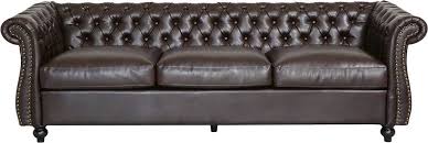 Beautifully crafted cheap tufted sofa available at extremely low prices. Noble House Fruto Chesterfield Tufted Sofa Brown 307701 Best Buy