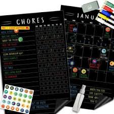 Details About Magnetic Behavior Chalkboard Rewards Chore Chart Set Multiple Kid Chore Char