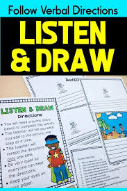 Listen And Draw Listening To Details Activities Summer Listening Activities For Kids Esl Listening Activities Summer School Activities