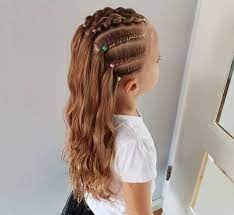 Braided Top With Long Hair At The Back Cool Braid Hairstyles Hair Styles Braided Hairstyles