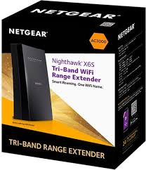 Best Buy Netgear Nighthawk Mesh X6s Tri Band Wifi Mesh Extender Seamless Roaming One Wifi Name Works With Any Wifi Router Ex8000 Black Ex8000 100nas In 2020 Wifi Names Netgear Wifi Mesh
