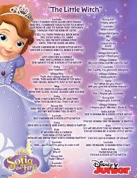 The Little Witch Lyrics Princess Sofia The First Sofia The First Sofia The First Party