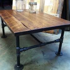 Attach glass base to legs to make a coffee table. Living Room Furniture Furniture Made To Order Reclaimed Wood Coffee Table With Pipe Legs Industrial Wood Coffee Table Coffee Table With Pipe Legs