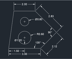 Drafting Of Various Geometries Using Chamfer, Fillet Tool In Autocad