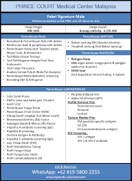 Get list of test, offer price and free home collection. Paket Medical Check Up Prince Court Medical Centre Kuala Lumpur
