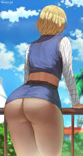 Android 18 Mini Skirt Can't Hide Her THICC Ass By Shexyo | Android 18  Premium Hentai