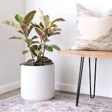 Tulipa white ceramic flower pot. 15 Ceramic Planter 15 12 10 8 Or 7 Large White Plant Pot Hand Glazed Indoor