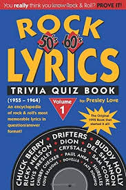 Can you answer 14 1960s music trivia questions? Rock Lyrics 50 S 60 S 70 S Trivia Quiz Book 001 Love Presley 9781563910043 Amazon Com Au Books