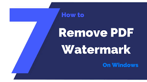 Berikut tutorial lengkap cara menghapus tanda yang ada di file pdf dengan mudah. How To Remove Watermark From Pdf On Windows Pdfelement 7 Youtube