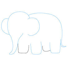 Simple draw a large body, large ears and a trunk and that's it! How To Draw Elephants For Kids Learn How To Draw