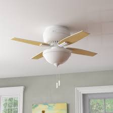 Check spelling or type a new query. Hunter Fan 42 5 Blade Flush Mount Ceiling Fan With Pull Chain And Light Kit Included Reviews Wayfair