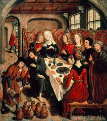 Meister Bartholomausaltars Die Hochzeit Zu Kana Kunstdruck Leinwandbild Kunstdruck Kunst Ideen Schone Kunste