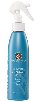 Spray on wet hair after shampooing to help unlock knots and snarls. Ovation Hair Ovation Detangler