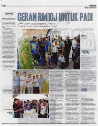Pembelian barangan tersebut telah dilakukan kontraktor yang dilantik oleh ros. Geran Rm10j Untuk Padi Universiti Putra Malaysia