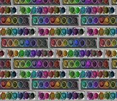 Colorful Fabrics Digitally Printed By Spoonflower Color Map Of The Pre Digital Age Art Room Visual Art Teacher Art Supplies List